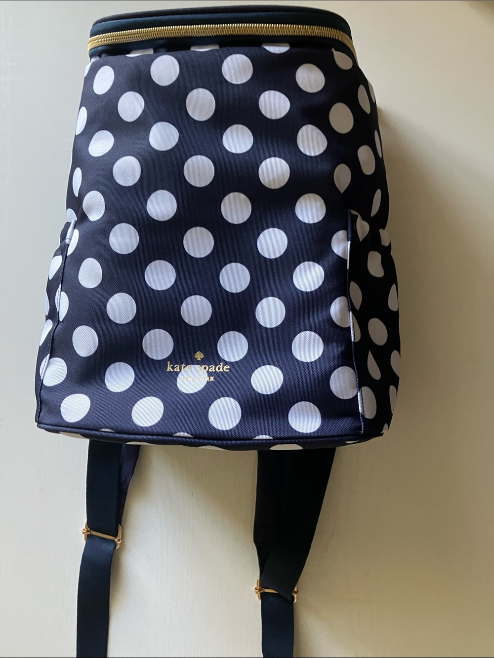 Kate Spade New York Navy Jumbo Dot Backpack Cooler Bag (NWT)